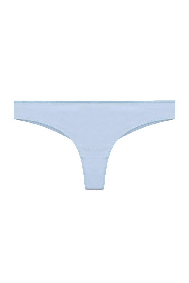 Kadın Pamuklu 6'lı Brazilian Külot Mavi - Pudra - L/XL