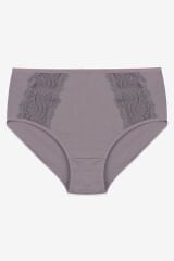 Kadın 3'lü Pamuklu Yan Dantelli Yüksek Bel Curve Külot kırmızıekrugulkurusu - XL/2XL - kırmızıekrugulkurusu - XL/2XL