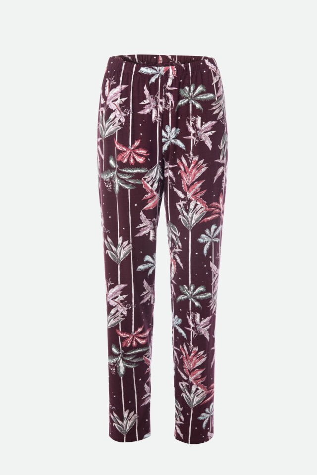 Kadın Pamuklu Kısa Kollu Kalpli Pijama Takımı XL - Pembe - Ekru