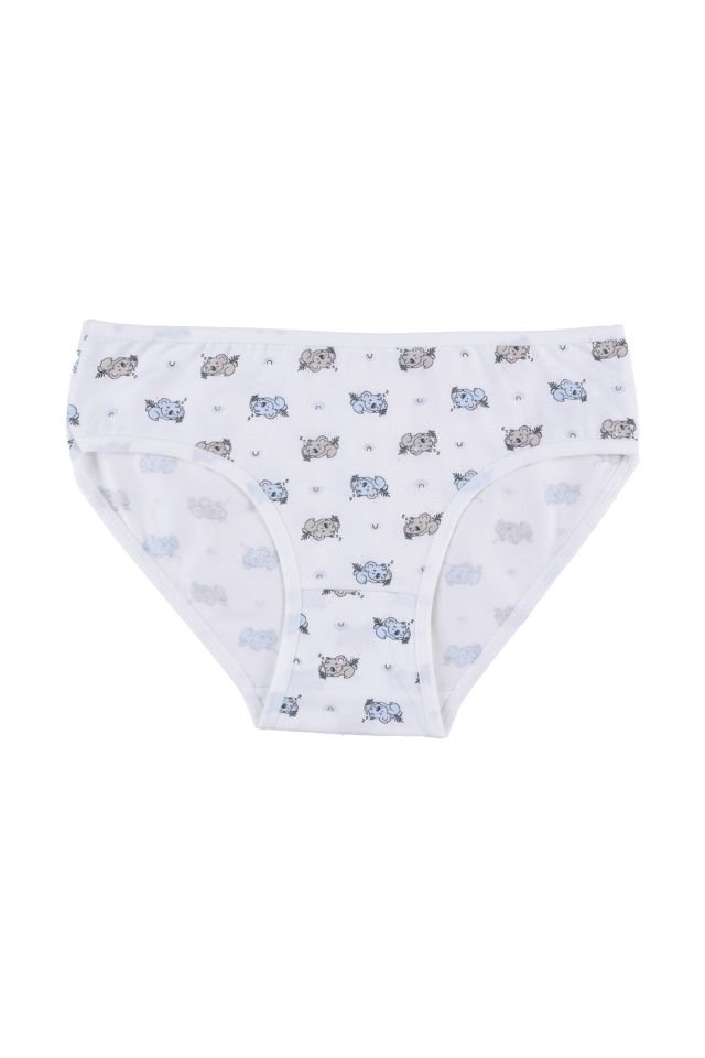 Kız Çocuk Pamuklu 10'lu Desenli Külot 7-9 Yaş