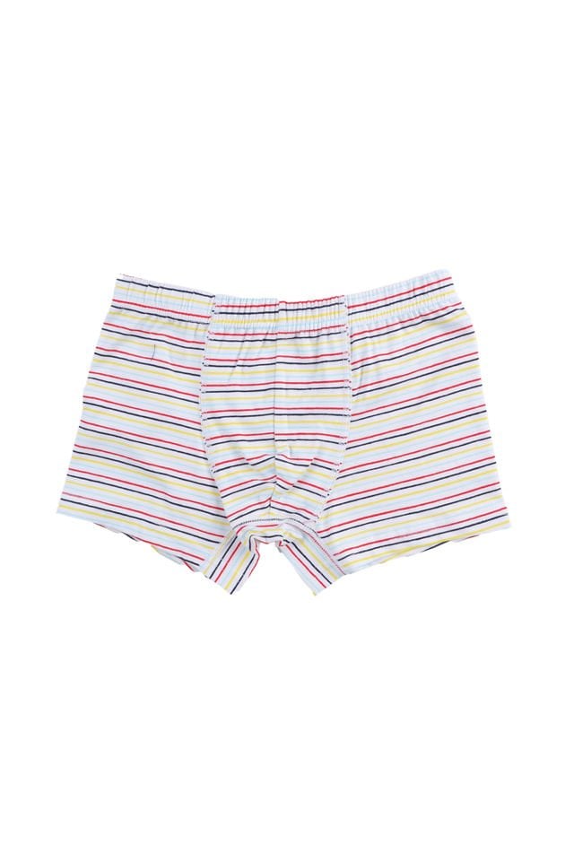 Erkek Çocuk Pamuklu 5'li Baskılı Boxer Mavi - Beyaz - 5-7 Yaş