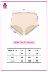 Kadın 5'li Likralı Curve Büyük Beden Battal Ekstra Yüksek Bel Külot 5005BKTL-1 - 4XL - 5005BKTL-1 - 4XL