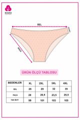 Kadın 7'li Curve Geniş Kenar Jakarlı Bato 2089-4 - 2XL - 2089-4 - 2XL