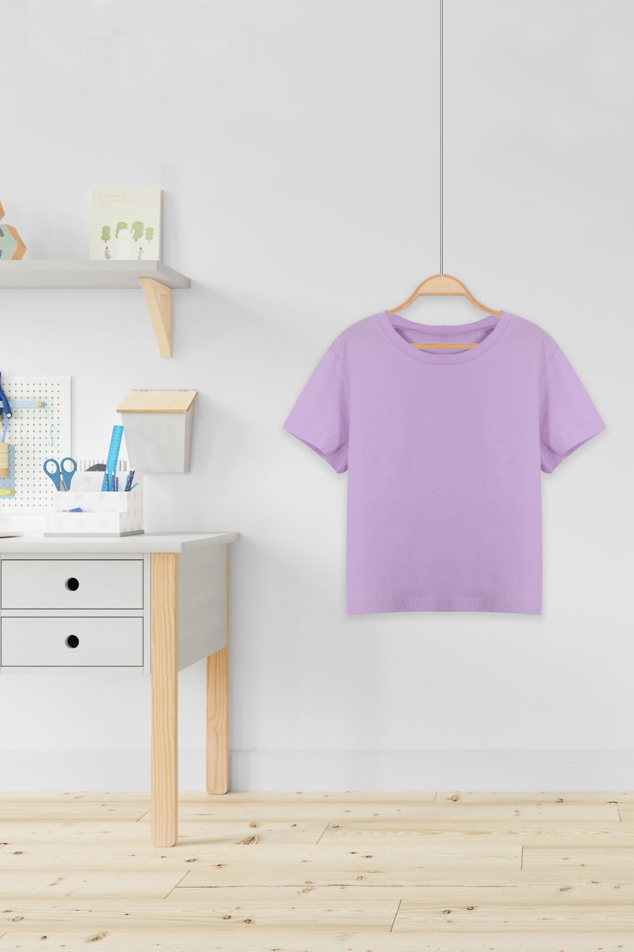 Genç Kız Pamuklu Oversize Kısa Kollu Tshirt 15-16 Yaş - Lila