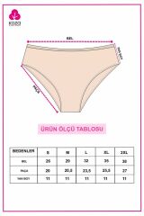 Kadın 5'li Geniş Kenar Külot 4Marshmallow - L - 4Marshmallow - L