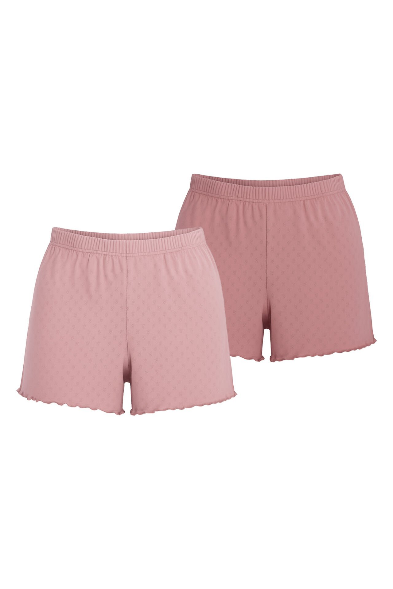 Kadın Pamuklu Baby Overloklu 2'li Şort L-XL