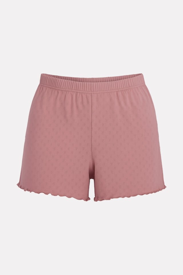 Kadın Pamuklu Baby Overloklu 2'li Şort L-XL