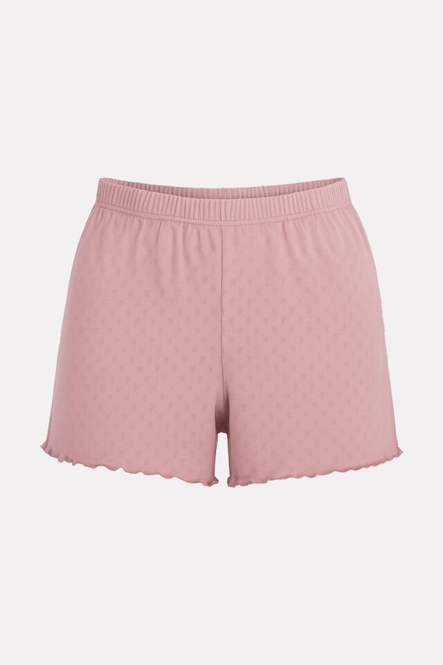 Kadın Pamuklu Baby Overloklu 2'li Şort L-XL