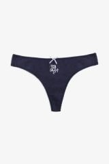 Kadın 3'lü Pamuklu Desenli Tanga 11030-26 - L/XL - 11030-26 - L/XL