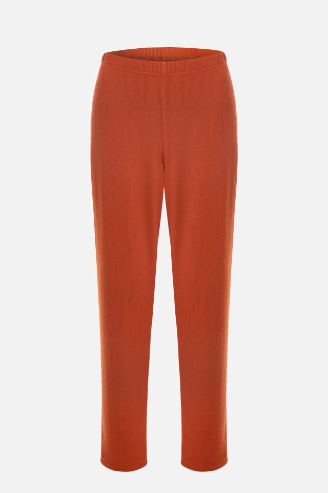 Kadın Gömlek Yaka Rakun Nakışlı Fitilli Örme Pijama Takımı XL