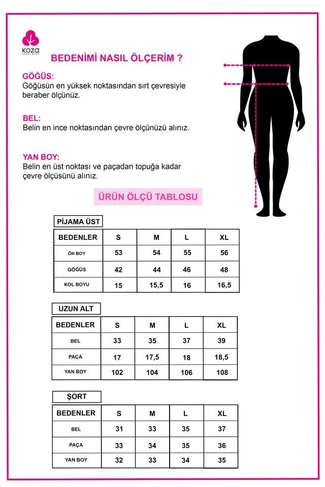 Kadın Pamuklu 3'lü Yeşil Fiyonklu Kaşkorse Pijama Takımı XL - Yeşil