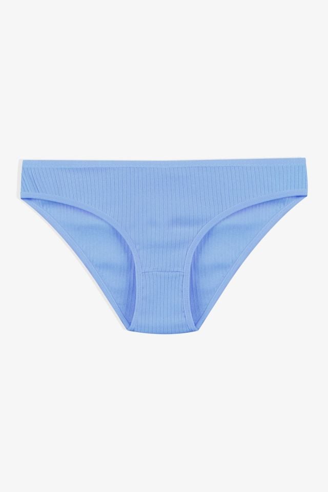 Kadın 7'li Fitilli Pamuklu Ribanalı Külot 11086-16 - S/M
