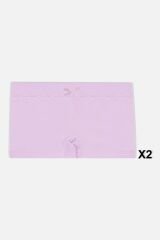Kız Çocuk 5'li Pamuklu Dantel Detaylı Boxer Ekru2Pembe - 9-11 Yaş - Ekru2Pembe - 9-11 Yaş