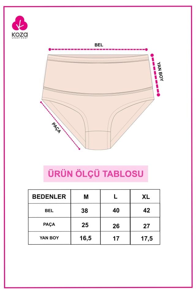 Kadın 3'lü Toparlayıcı Pamuklu Hamile Külodu Beyaz - L