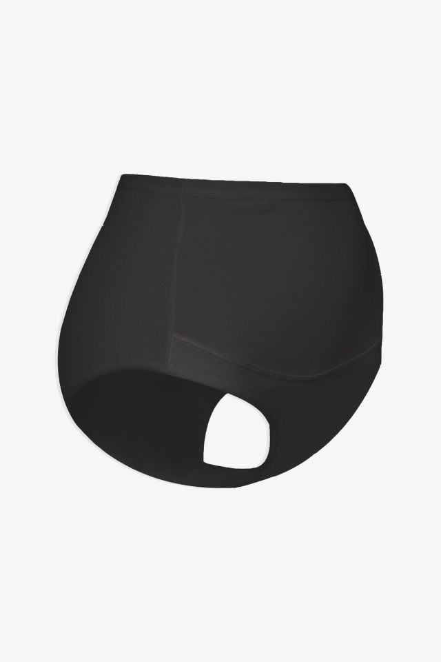 Kadın 3'lü Toparlayıcı Pamuklu Hamile Külodu Siyah - L