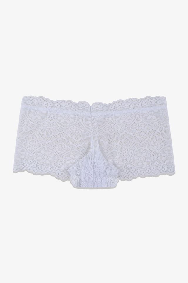 Kadın 3'lü Dantelli Boxer Külot (FARKLI DANTEL SEÇENEKLERİ) L/XL - siyahekrupembe