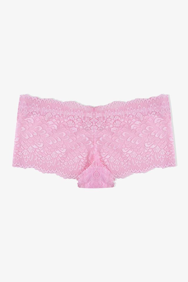 Kadın 3'lü Dantelli Boxer Külot (FARKLI DANTEL SEÇENEKLERİ) L/XL - siyahekrupembe