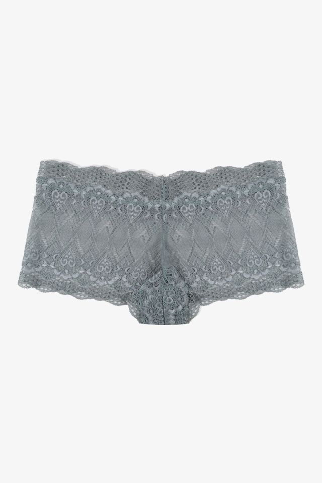 Kadın 3'lü Dantelli Boxer Külot (FARKLI DANTEL SEÇENEKLERİ) L/XL - siyahekrucagla