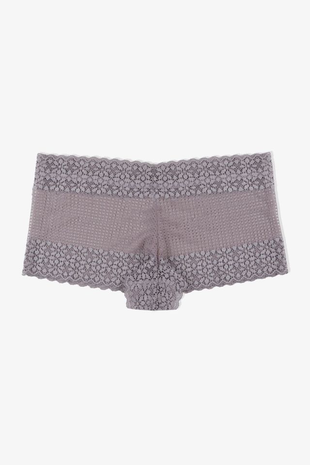 Kadın 3'lü Dantelli Boxer Külot (FARKLI DANTEL SEÇENEKLERİ) S/M - siyahekruvizon