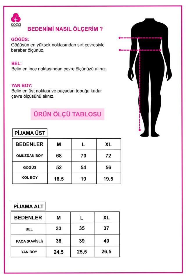Kadın Pamuklu Ayıcık Desenli Gömlek Yaka Şortlu Pijama Takımı 72124 - XL