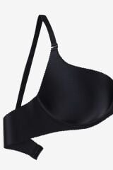 Kadın Seamless - Lazer Kesim Dikişsiz Push Up Ten Sütyen Siyah - 75B