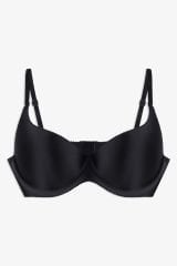 Kadın Seamless - Lazer Kesim Dikişsiz Push Up Ten Sütyen Siyah - 75B - Siyah - 75B