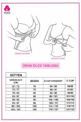 Kadın Seamless - Lazer Kesim Dikişsiz Push Up Ten Sütyen Siyah - 75B - Siyah - 75B