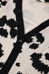 Kadın Leopar Desenli Bant Detaylı Düğmeli Pijama Takımı Çok Renkli - XL - Çok Renkli - XL