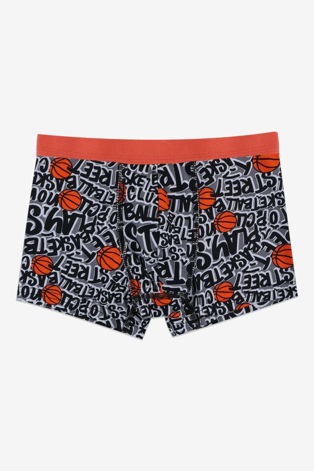 Erkek Çocuk Pamuklu Uzay Baskılı Atlet Boxer Takım 3400-28 - 5-7 Yaş