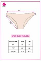 Kadın 5'li Pamuklu Likralı Külot 11090-170 - S/M - 11090-170 - S/M