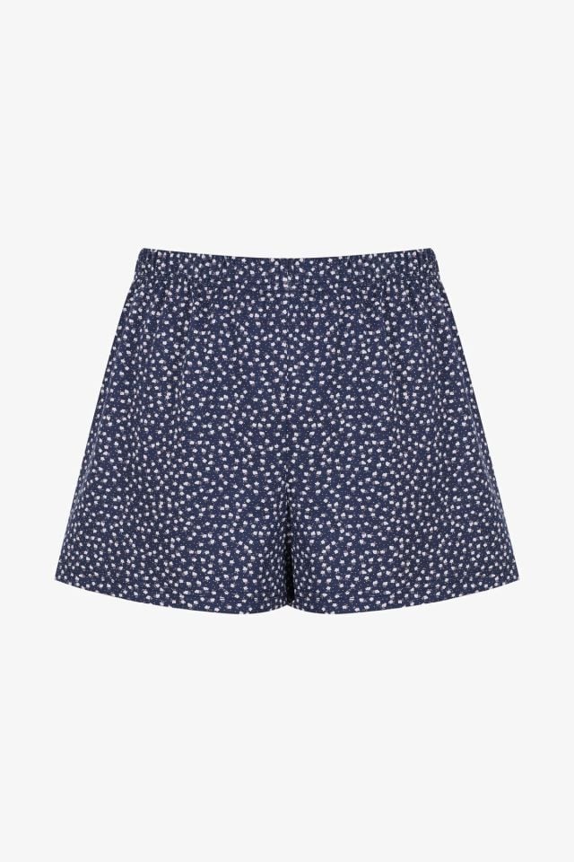 Kadın Pamuklu Çıtır Çiçek Desenli Şortlu Pijama Takımı KO7205TS-6 Çıtır Çiçek Desen - L