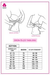 Kadın Ajur Kaşkorse Sütyen Lila1 - 80B - Lila1 - 80B