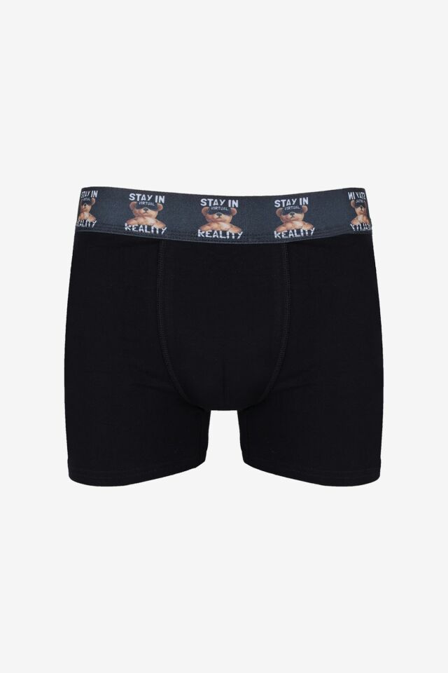 Erkek 6'lı Pamuklu Likralı Boxer KO9003BX-35 - L