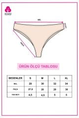 Kadın 5'li Likralı Brazilian Külot