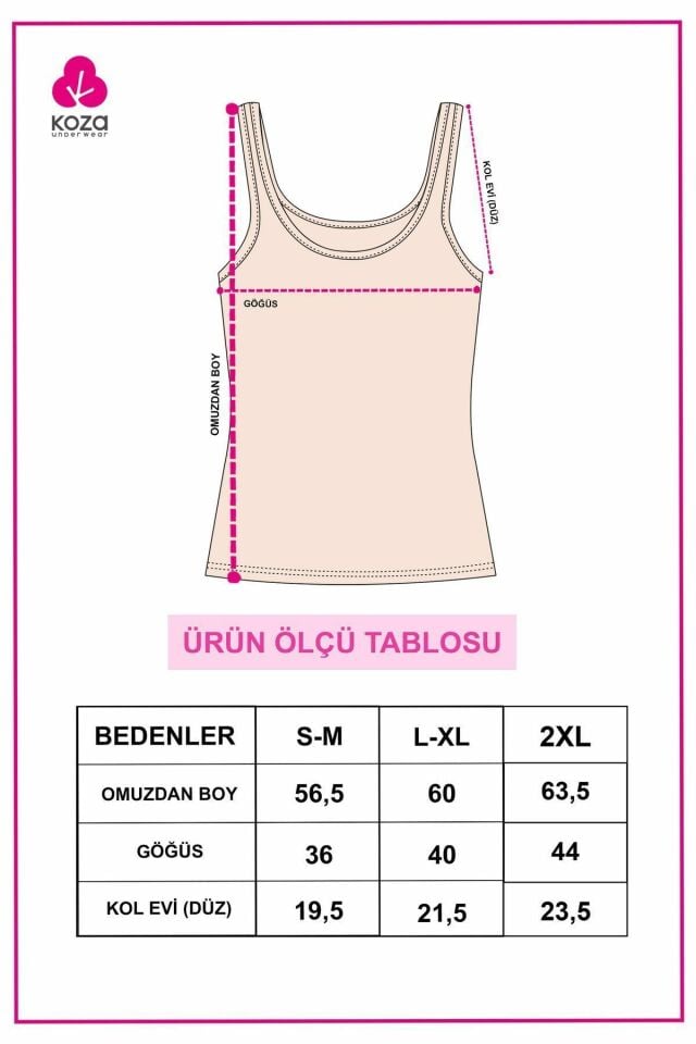 Kadın 2'li Kalın Askılı Likralı Atlet Beyaz - L/XL