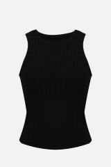 Kadın Halter Yaka Kaplı Sporcu Crop Kırmızı - M
