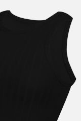 Kadın Halter Yaka Kaplı Sporcu Crop