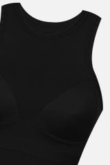 Kadın Halter Yaka Kaplı Sporcu Crop Kırmızı - L - Kırmızı - L