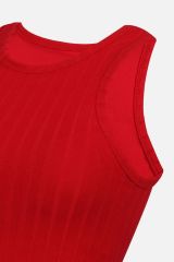 Kadın Halter Yaka Kaplı Sporcu Crop