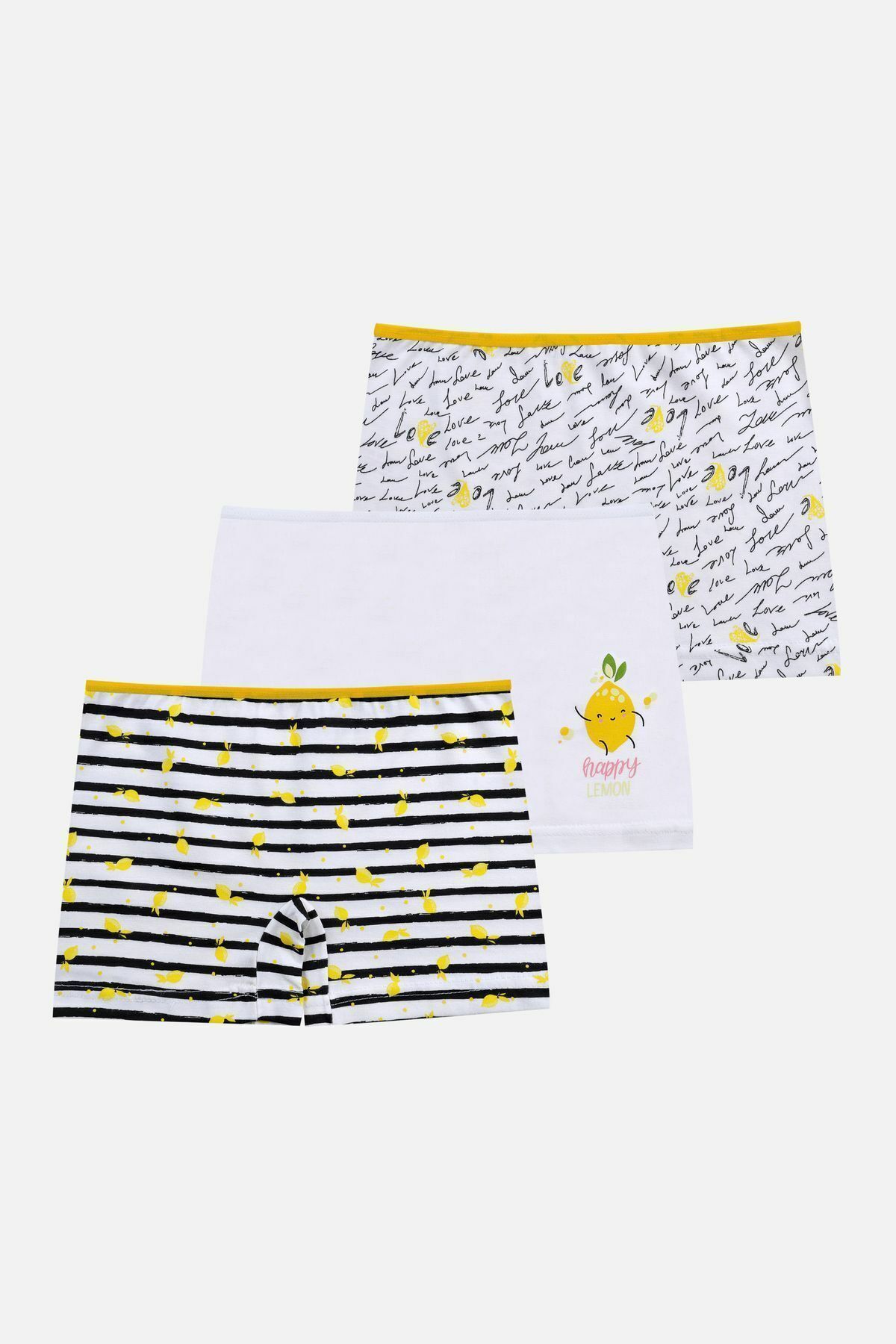 Kız Çocuk 3'lü Avokado Desenli Boxer 1052-23 - 9-11 Yaş