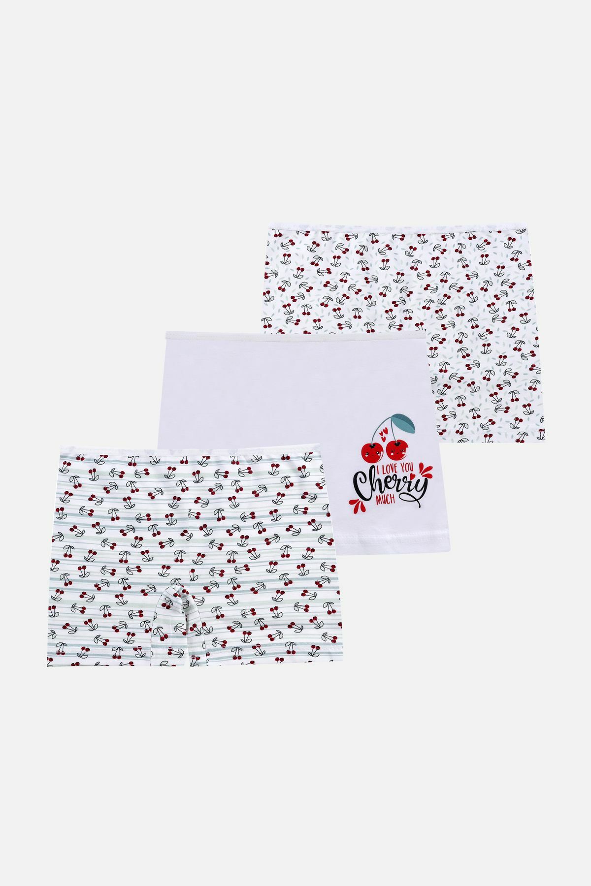 Kız Çocuk 3'lü Avokado Desenli Boxer 1052-25 - 3-5 Yaş