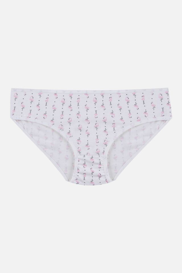 Kız Çocuk 3'lü Penguen Desenli Slip 1050-111 - 9-12 Yaş