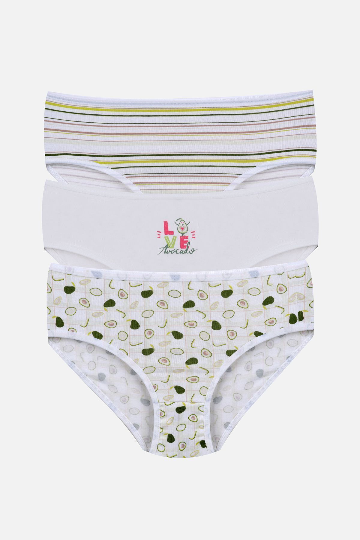 Kız Çocuk 3'lü Penguen Desenli Slip 1050-120 - 9-12 Yaş