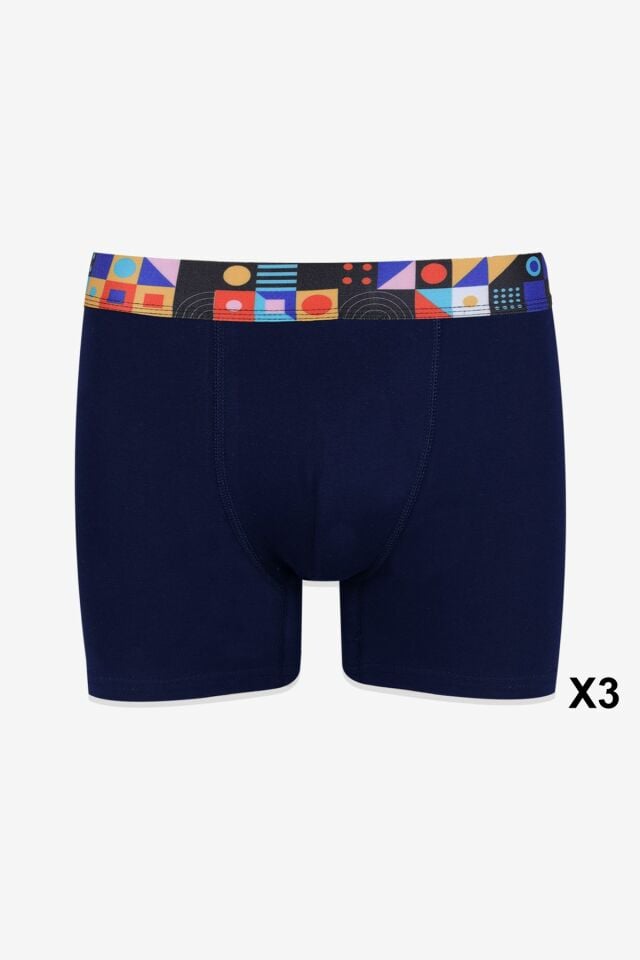 Erkek 6'lı Pamuklu Likralı Boxer KO9003BX-34 - L