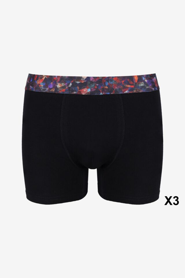 Erkek 6'lı Pamuklu Likralı Boxer KO9003BX-34 - L