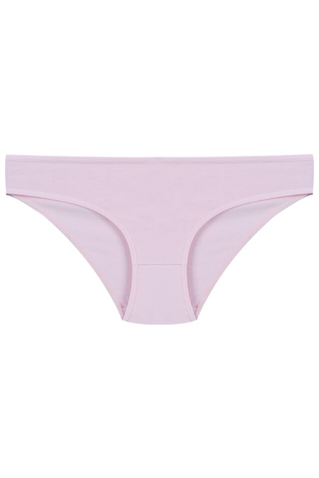 Kadın 5'li Desenli Pamuklu Likralı Külot Pembe - Ekru - L/XL