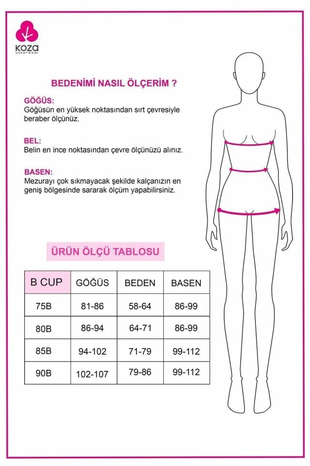 Dantelli Tüllü Sütyen Takım Kırmızı - 75B