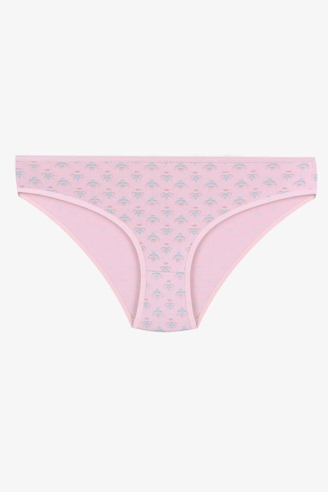 Kadın 5'li Pamuklu Likralı Külot Bej - L -XL