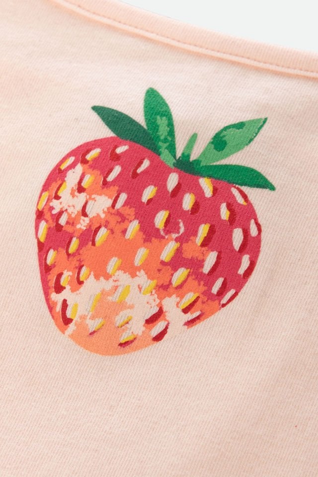 Kadın İnce Askılı Desenli Pamuklu Şortlu Pijama Takımı M - Pembe - Ekru