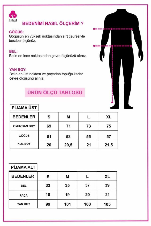 Erkek Kısa Kollu Pamuklu Hayvan Desenli Pijama Takımı Saks - XL